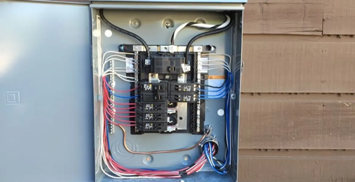 electrical panel upgrade service featuring newly installed electrical panel wired by licensed electricians in Arlington, TX