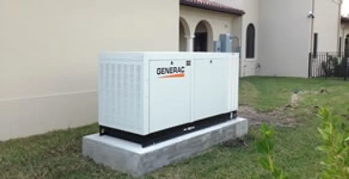 generator installation service showing standby generator professionally installed for residential power backup in Arlington, TX