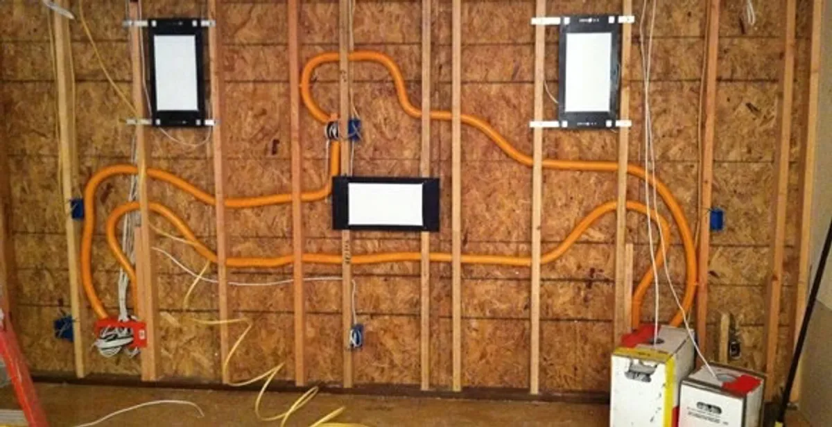 new construction wiring project displaying complete electrical system layout installed by professionals in Arlington, TX